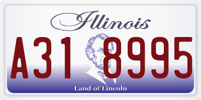 IL license plate A318995