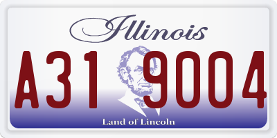 IL license plate A319004