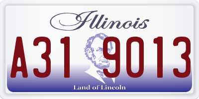 IL license plate A319013