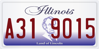 IL license plate A319015