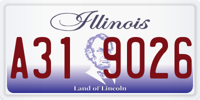 IL license plate A319026