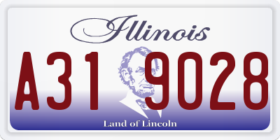 IL license plate A319028