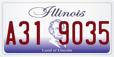 IL license plate A319035
