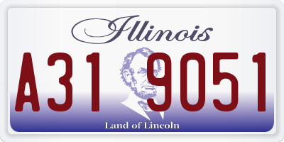 IL license plate A319051