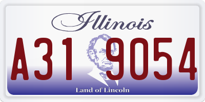 IL license plate A319054