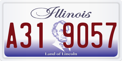 IL license plate A319057