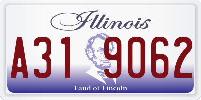 IL license plate A319062