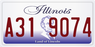 IL license plate A319074