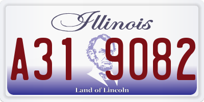IL license plate A319082