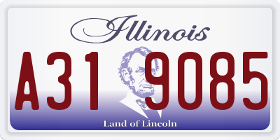IL license plate A319085