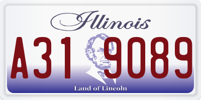IL license plate A319089