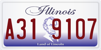 IL license plate A319107