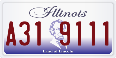 IL license plate A319111
