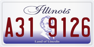 IL license plate A319126