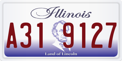 IL license plate A319127