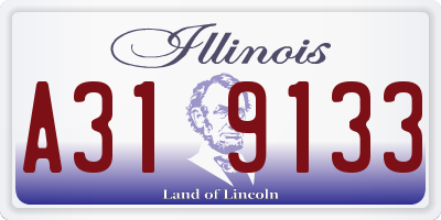 IL license plate A319133