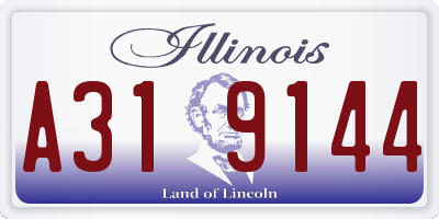 IL license plate A319144