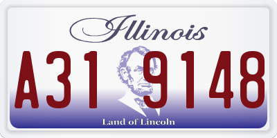 IL license plate A319148