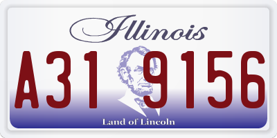 IL license plate A319156
