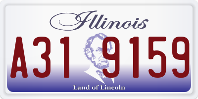 IL license plate A319159
