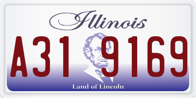 IL license plate A319169