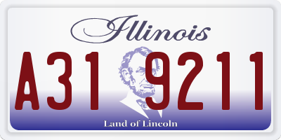 IL license plate A319211
