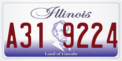 IL license plate A319224