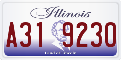 IL license plate A319230