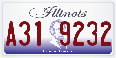 IL license plate A319232