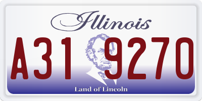 IL license plate A319270