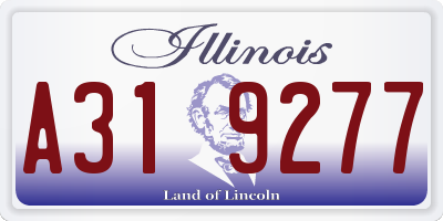 IL license plate A319277