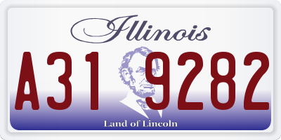IL license plate A319282