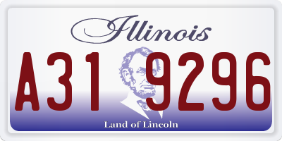 IL license plate A319296