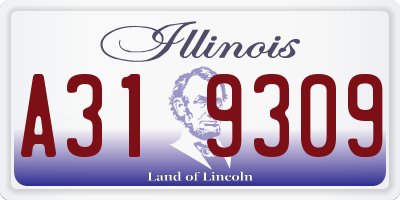 IL license plate A319309