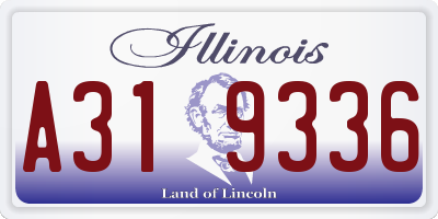 IL license plate A319336