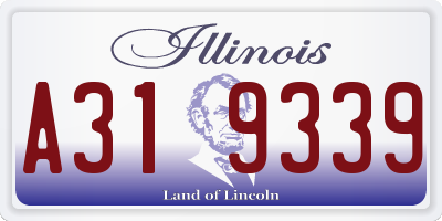 IL license plate A319339