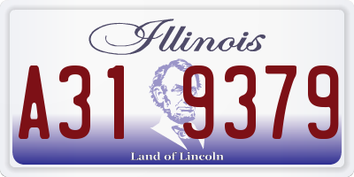 IL license plate A319379