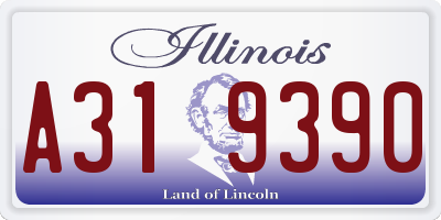IL license plate A319390