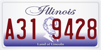IL license plate A319428