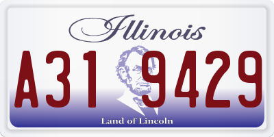 IL license plate A319429