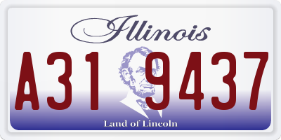 IL license plate A319437