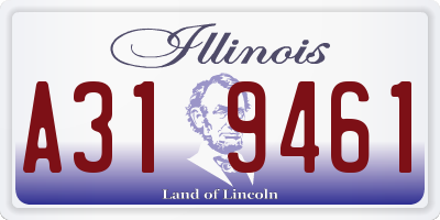 IL license plate A319461