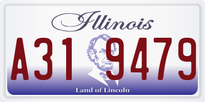 IL license plate A319479