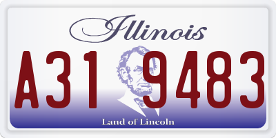 IL license plate A319483