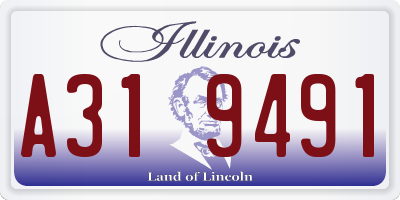 IL license plate A319491