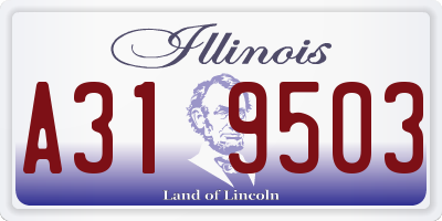 IL license plate A319503