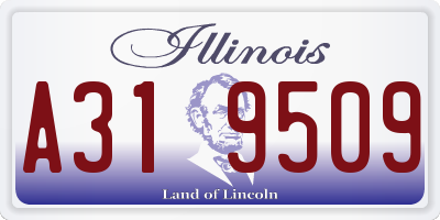 IL license plate A319509