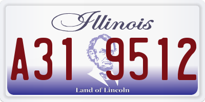 IL license plate A319512