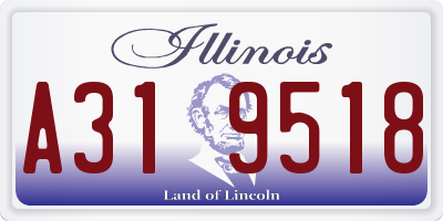 IL license plate A319518
