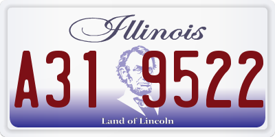 IL license plate A319522